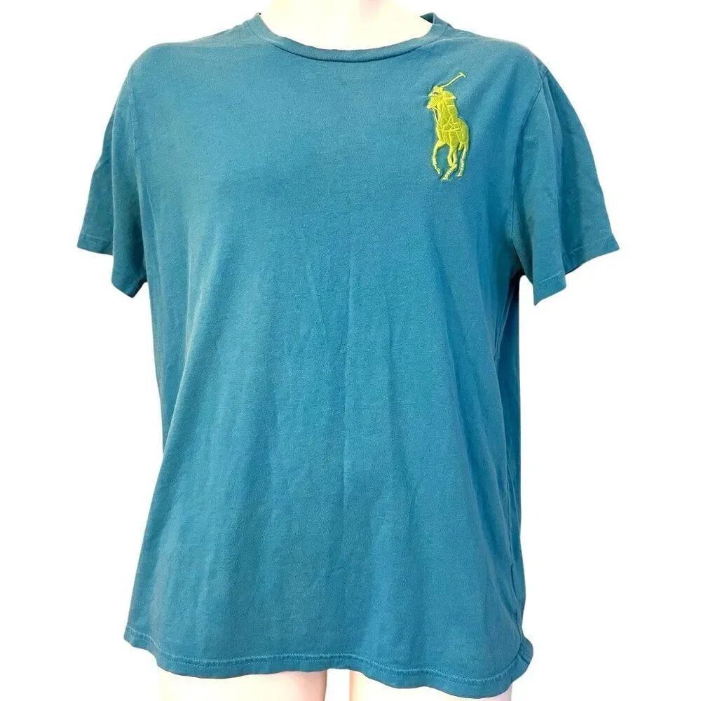 Polo Ralph Lauren Men’s Small Youth XL 18 - 20 Big Pony Light Blue T Shirt